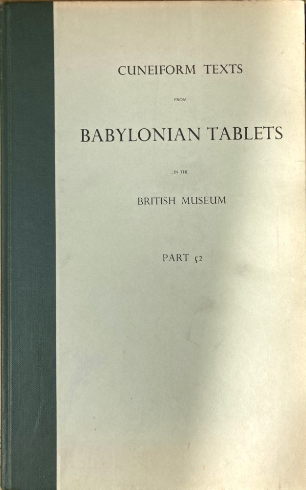 Cuneiform texts from Babylonian tablets in the British Museum - Part 52 : Old Babylonian letters