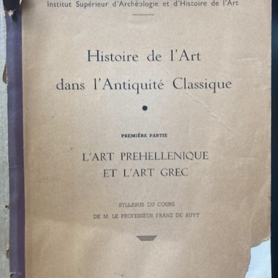 Histoire de l’art dans l’antiquité classique