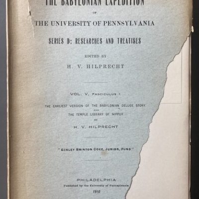 The Babylonian Expedition of the University of Pennsylvania